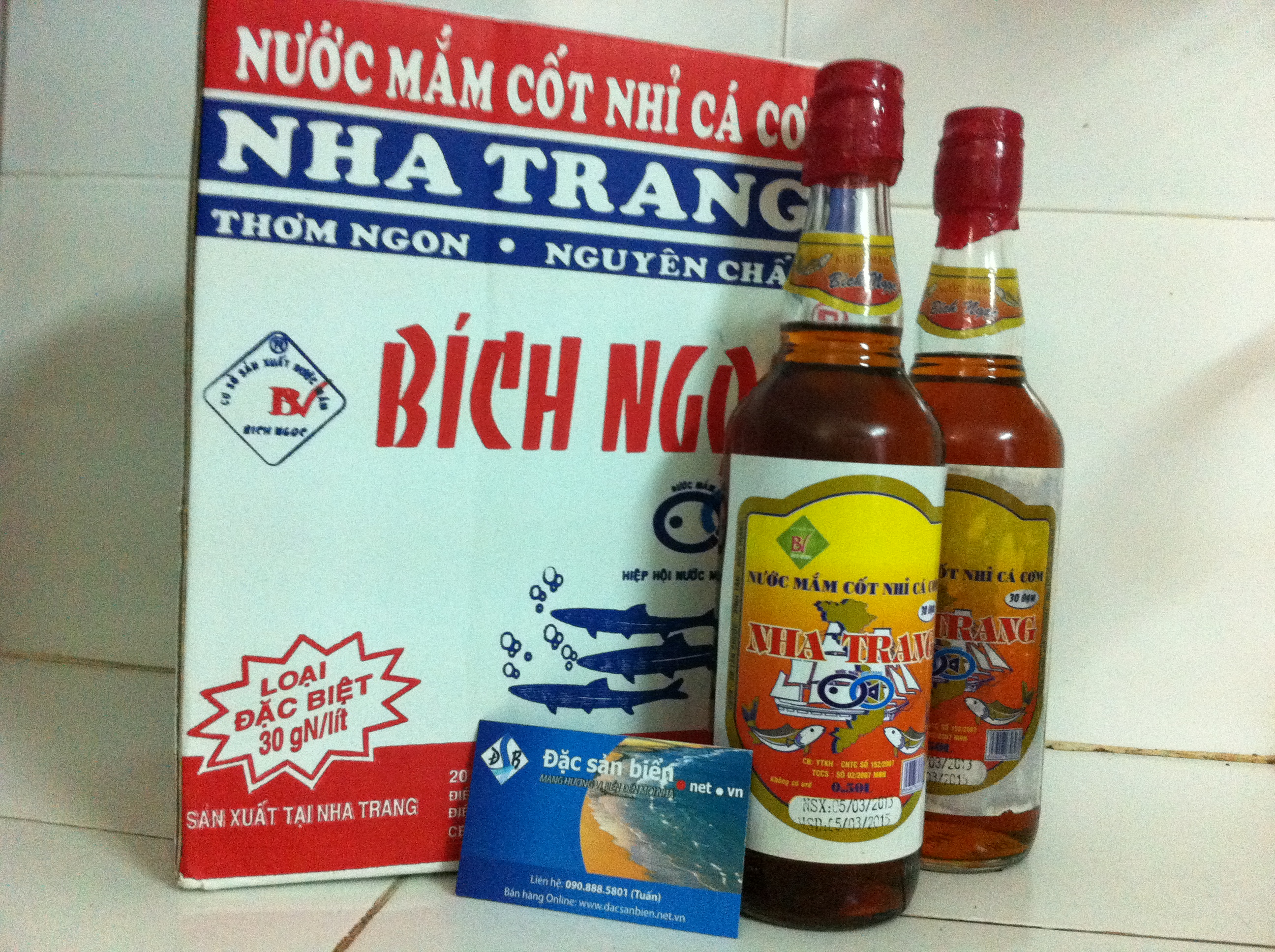 nước mắm Bích Ngọc - đặc sản Kim Biển